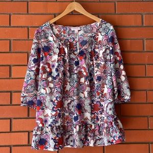 LIBERTY OF LONDON for Target Women's Floral Top Blouse Size Large